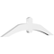 Ekena Millwork Archdale Architectural Grade PVC Gable Bracket, 48"W x 12"H x 2"D x 4"F, 6/12 Pitch GBP048X12X0204ARC00 - alternate 1